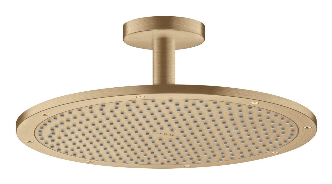 hansgrohe Kopfbrause Axor ShowerSolutions, Kopfbrause 350 1jet mit Deckenanschluss - Brushed Bronze von hansgrohe