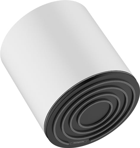 hansgrohe Kopfbrause Pulsify S, Brausekopf 105mm, Duschkopf Regendusche mit 1 Strahlart, Mattweiß von hansgrohe