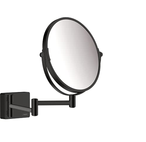 hansgrohe Kosmetikspiegel AddStoris, Rasierspiegel schwenkbar, Makeup Spiegel, Mattschwarz hansgrohe Kosmetikspiegel AddStoris, Rasierspiegel schwenkbar, Makeup Spiegel, Mattschwarz von hansgrohe