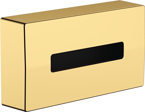 hansgrohe Kosmetiktuchox AddStoris, Taschentuchbox, Polished Gold Optic von hansgrohe