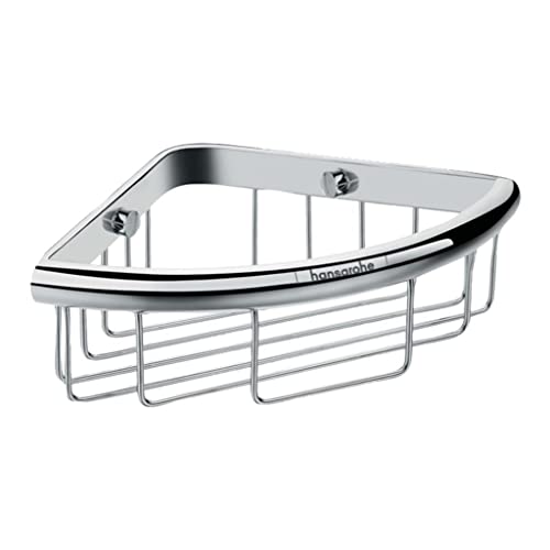 hansgrohe Logis Universal - Duschablage, Duschkorb, Eckregal Bad, Duschregal Ecke, Seifenkorb, Seifenablage Dusche, Badezimmer Zubehör, Chrom, 41710000 von hansgrohe