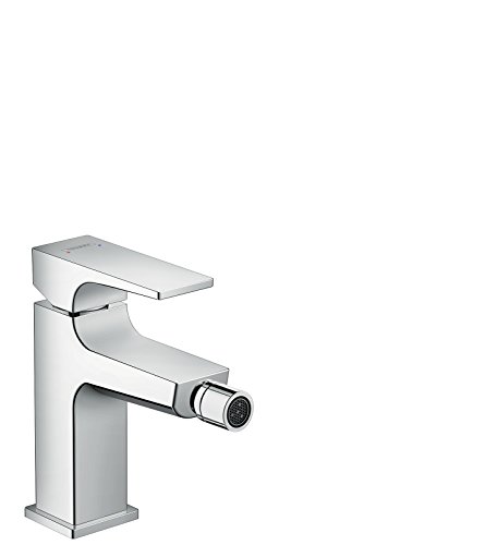 hansgrohe Metropol Einhebel-Bidetarmatur, mit Push-Open Ablaufgarnitur, Chrom von hansgrohe