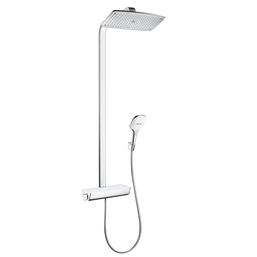 hansgrohe Raindance Select E 360 Duschsystem (3 Strahlarten) Weiß/Chrom von hansgrohe