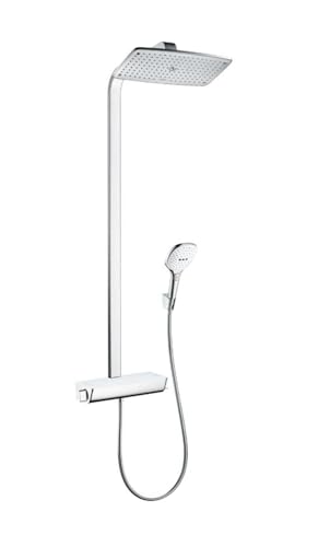 hansgrohe Raindance Select E 360 Duschsystem (3 Strahlarten) Weiß/Chrom von hansgrohe