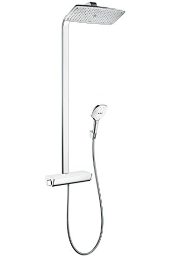 hansgrohe Raindance Select E 360 wassersparendes Duschsystem (3 Strahlarten) Weiß/Chrom von hansgrohe