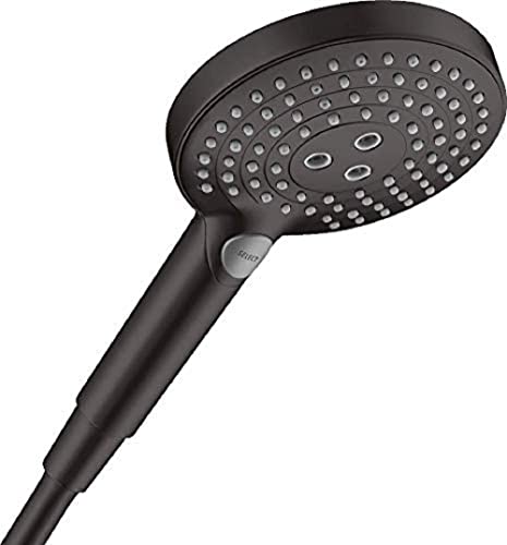 hansgrohe Duschkopf Raindance Select S Handbrause 120 Regendusche, 3 Strahlarten, Mattschwarz von hansgrohe