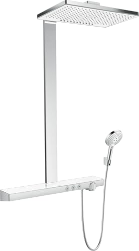 hansgrohe Rainmaker Select 460 Duschsystem, 2 Strahlarten, Weiß/Chrom hansgrohe Rainmaker Select 460 Duschsystem, 2 Strahlarten, Weiß/Chrom von hansgrohe