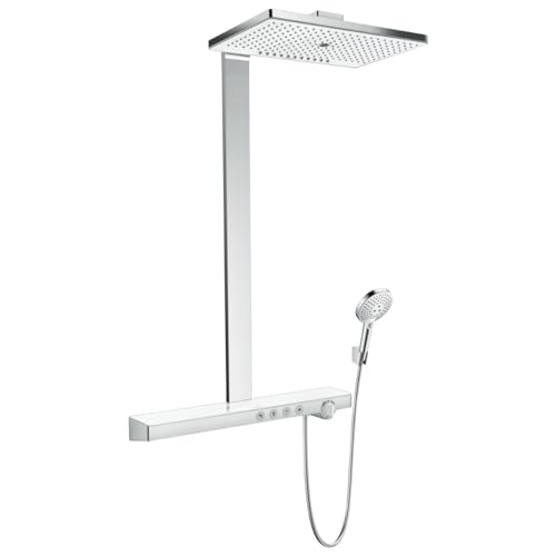 hansgrohe Rainmaker Select 460 Duschsystem, 3 Strahlarten, Weiß/Chrom von hansgrohe