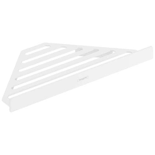 hansgrohe AddStoris - Duschablage, Duschkorb, Eckregal Bad, Duschregal Ecke, Seifenkorb, Seifenablage Dusche, Badezimmer Zubehör, Mattweiß, 41741700 von hansgrohe
