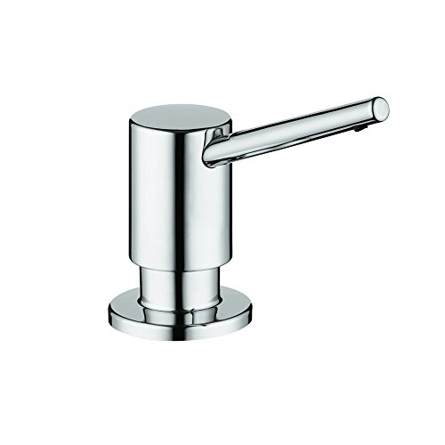 hansgrohe Seifenspender für Bad und Küche, modern, verchromt, 04539000, klein von hansgrohe