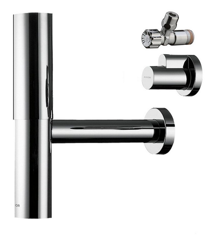hansgrohe Siphon Axor Flowstar, Designsiphon mit zwei Eckventilen und Schubern hansgrohe Siphon Axor Flowstar, Designsiphon mit zwei Eckventilen und Schubern von hansgrohe