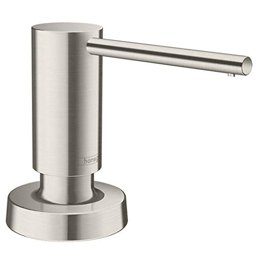 hansgrohe Spülmittel-/ Lotionspender Küchenzubehör (Accessoire, rund) Edelstahl Finish von hansgrohe