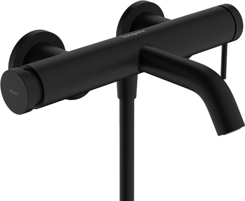 hansgrohe Tecturis S - Badewannenarmatur Aufputz für 2 Verbraucher, Mischbatterie Badewanne mit Auslauf Länge 20,9cm , Mattschwarz hansgrohe Tecturis S - Badewannenarmatur Aufputz für 2 Verbraucher, Mischbatterie Badewanne mit Auslauf Länge 20,9cm , Mattschwarz von hansgrohe
