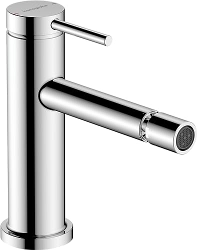 hansgrohe Tecturis S - Bidetarmatur mit Zugstange, Bidetmischer mit Auslauf Höhe 100mm, Badarmatur, Chrom von hansgrohe