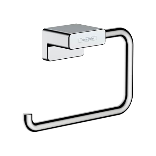 hansgrohe AddStoris - Toilettenpapierhalter, Klopapierhalter für Wandmontage, Klorollenhalter, verdeckte Befestigung, Badezimmer Zubehör, Chrom, 41771000 von hansgrohe