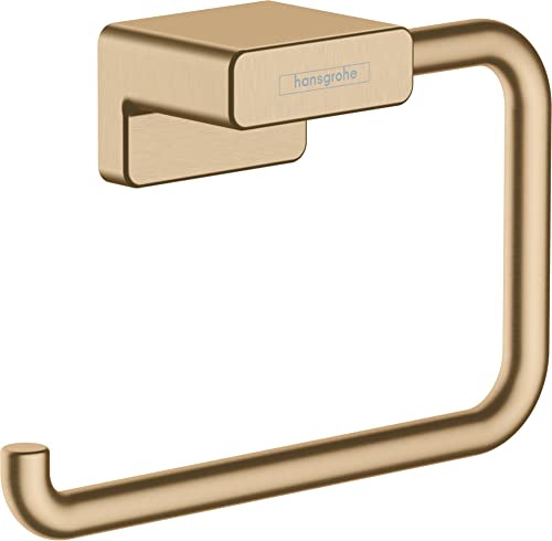 hansgrohe Toilettenpapierhalter AddStoris, Klopapierhalter ohne Deckel,Brushed Bronze von hansgrohe