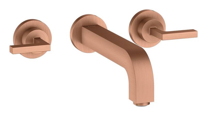 hansgrohe Unterputzarmatur Axor Citterio 3-Loch Waschtischarmatur Hebelgriff Unterputz Ausladung von hansgrohe