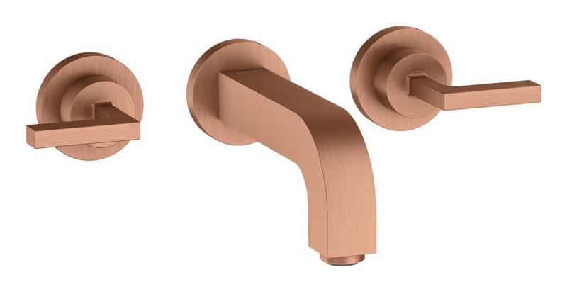 hansgrohe Unterputzarmatur Axor Citterio 3-Loch Waschtischarmatur Hebelgriff Unterputz Ausladung von hansgrohe