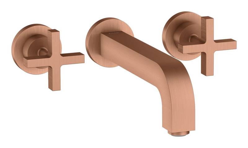 hansgrohe Unterputzarmatur Axor Citterio 3-Loch Waschtischarmatur Kreuzgriff Unterputz Ausladung von hansgrohe
