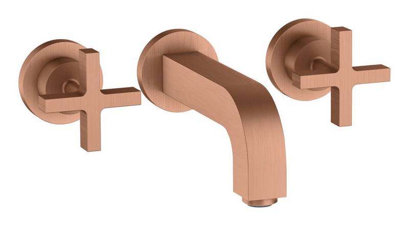 hansgrohe Unterputzarmatur Axor Citterio 3-Loch Waschtischarmatur Kreuzgriff Unterputz Ausladung von hansgrohe