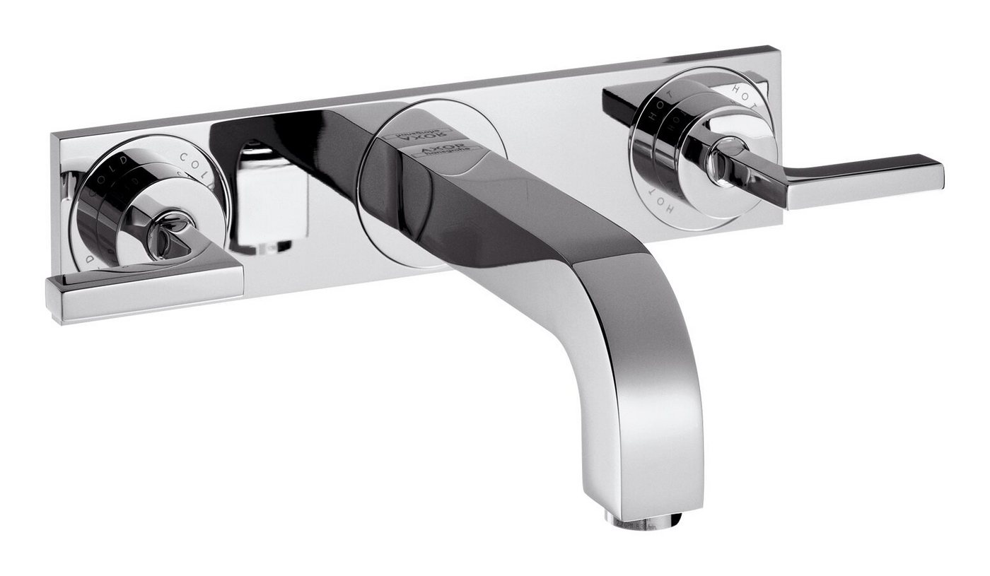 hansgrohe Unterputzarmatur Axor Citterio 3-Loch Waschtischarmatur mit Platte Hebelgriff Unterputz Ausladung hansgrohe Unterputzarmatur Axor Citterio 3-Loch Waschtischarmatur mit Platte Hebelgriff Unterputz Ausladung von hansgrohe