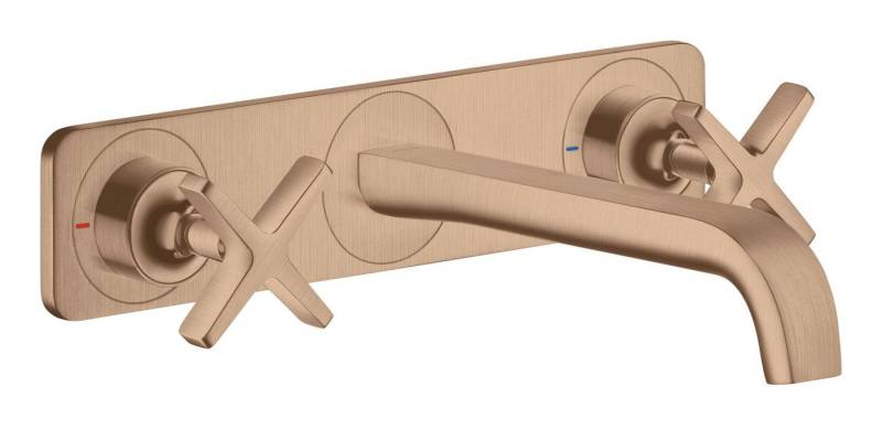hansgrohe Unterputzarmatur Axor Citterio E 3-Loch Waschtischarmatur mit Platte Unterputz von hansgrohe
