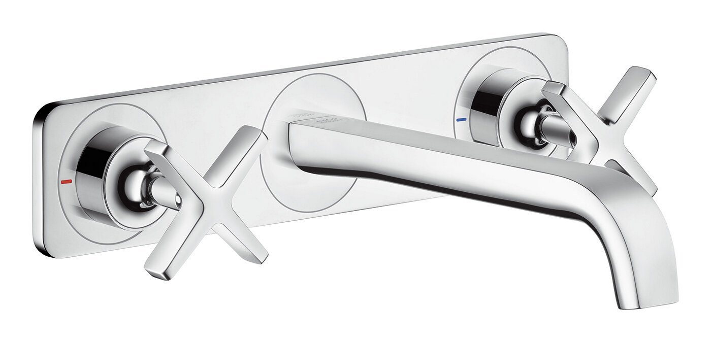 hansgrohe Unterputzarmatur Axor Citterio E 3-Loch Waschtischarmatur mit Platte Unterputz hansgrohe Unterputzarmatur Axor Citterio E 3-Loch Waschtischarmatur mit Platte Unterputz von hansgrohe