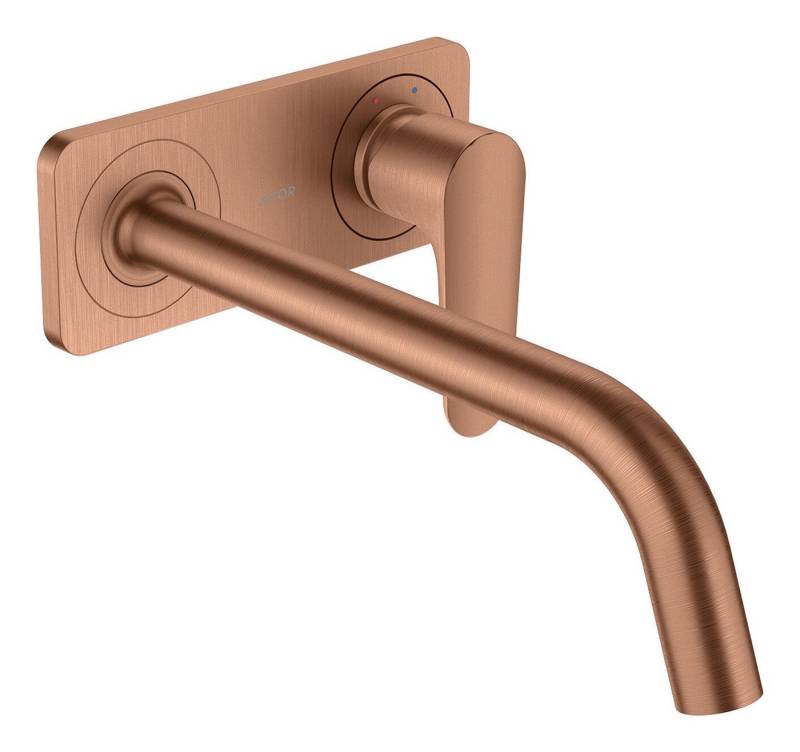 hansgrohe Unterputzarmatur Axor Citterio M Waschtischmischer mit Platte Unterputz Ausladung von hansgrohe