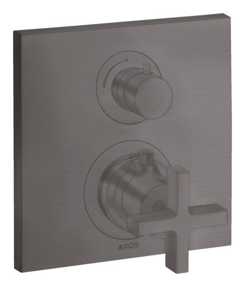 hansgrohe Unterputzarmatur Axor Citterio Thermostat mit Ab- und Umstellventil Unterputz mit Kreuzgriff von hansgrohe