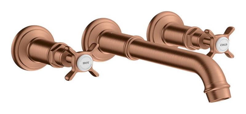 hansgrohe Unterputzarmatur Axor Montreux 3-Loch Waschtischarmatur Kreuzgriff Unterputz von hansgrohe