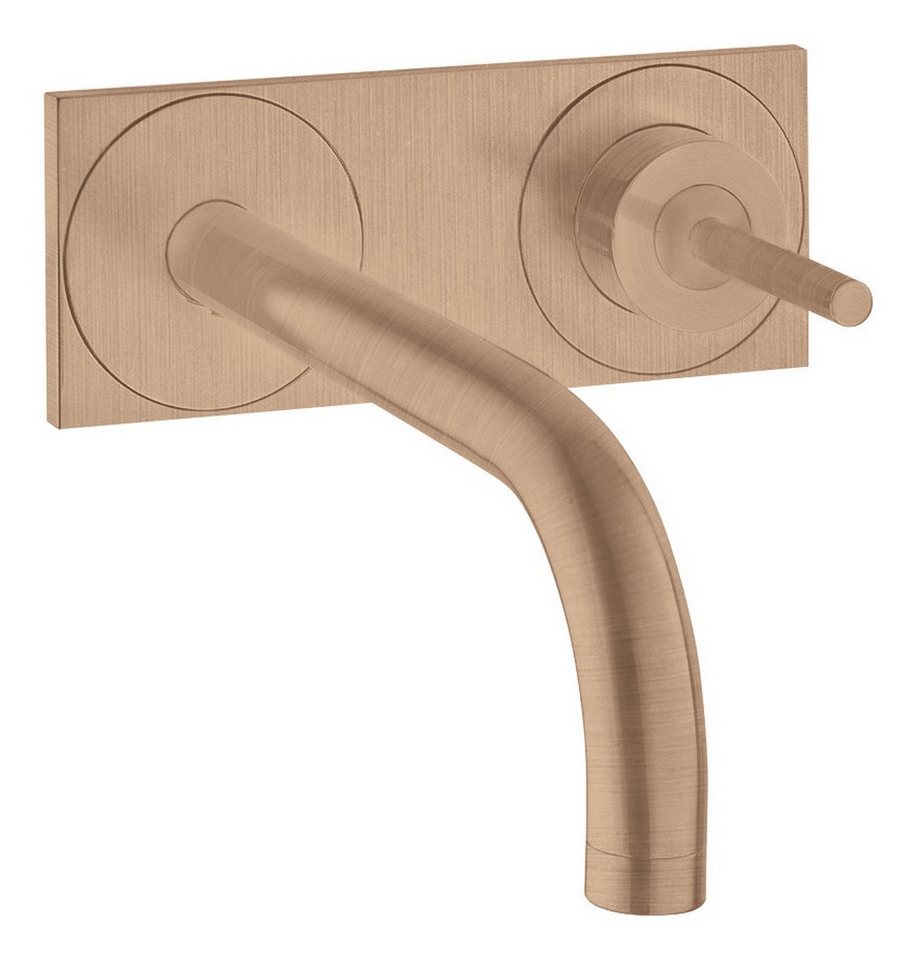 hansgrohe Unterputzarmatur Axor Uno Einhebel-Waschtischmischer m. Platte Ausladung 225 mm - Brushed Red hansgrohe Unterputzarmatur Axor Uno Einhebel-Waschtischmischer m. Platte Ausladung 225 mm - Brushed Red von hansgrohe