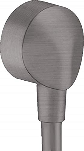 hansgrohe Wandanschluss FixFit E, Schlauchanschluss, ohne Rückflussverhinderer, Anschlusswinkel aus Metall, Brushed Black Chrome hansgrohe Wandanschluss FixFit E, Schlauchanschluss, ohne Rückflussverhinderer, Anschlusswinkel aus Metall, Brushed Black Chrome von hansgrohe