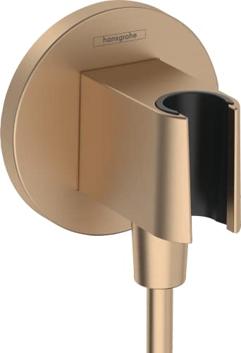 hansgrohe Wandanschluss mit Duschkopfhalterung FixFit S, Brushed Bronze hansgrohe Wandanschluss mit Duschkopfhalterung FixFit S, Brushed Bronze von hansgrohe