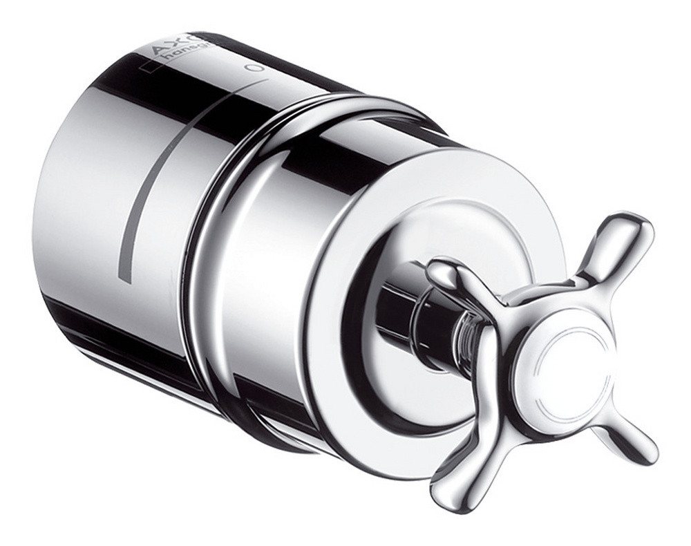 hansgrohe Wandanschlussbogen Axor Montreux, Stop mit Rückflussverhinderer, Absperrventil und Kreuzgriff von hansgrohe