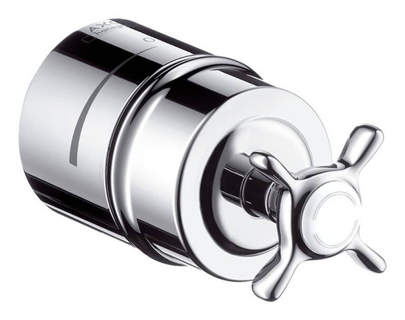 hansgrohe Wandanschlussbogen Axor Montreux, Stop mit Rückflussverhinderer, Absperrventil und Kreuzgriff von hansgrohe