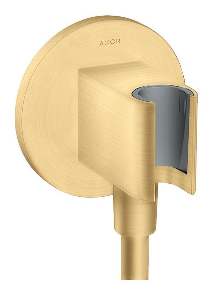 hansgrohe Wandanschlussbogen Axor ShowerSolutions, Wandanschluss rund mit integrierter Brausehalterfunktion von hansgrohe