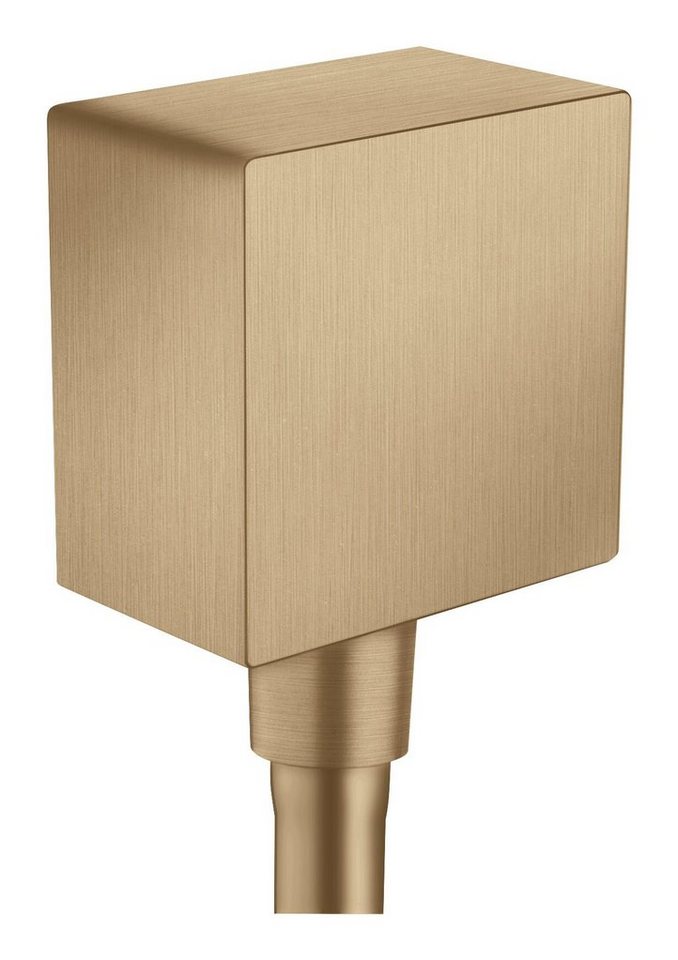 hansgrohe Wandanschlussbogen Axor Showersolutions, Wandanschluss eckig - Brushed Bronze von hansgrohe