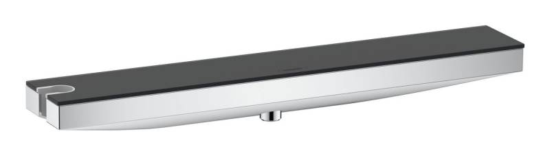 hansgrohe Wandanschlussbogen Rainfinity, Porter 500 mit Brausehalter und Duschablage links - Chrom von hansgrohe