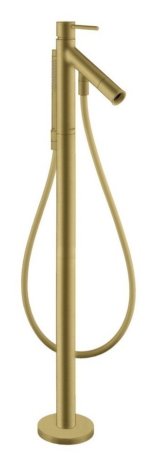 hansgrohe Wannenarmatur Axor Starck Einhebel-Wannenmischer Bodenmontage mit Pingriff - Brushed Brass von hansgrohe