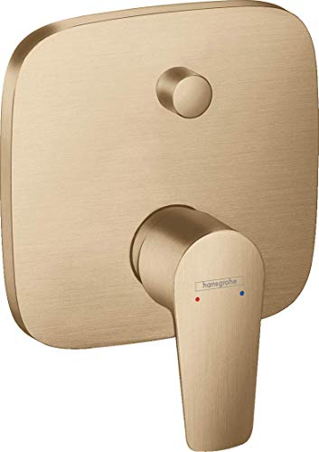 hansgrohe Wannenarmatur Talis E Unterputz, für 2 Funktionen, mit integrierter Sicherungskombination Brushed Bronze von hansgrohe