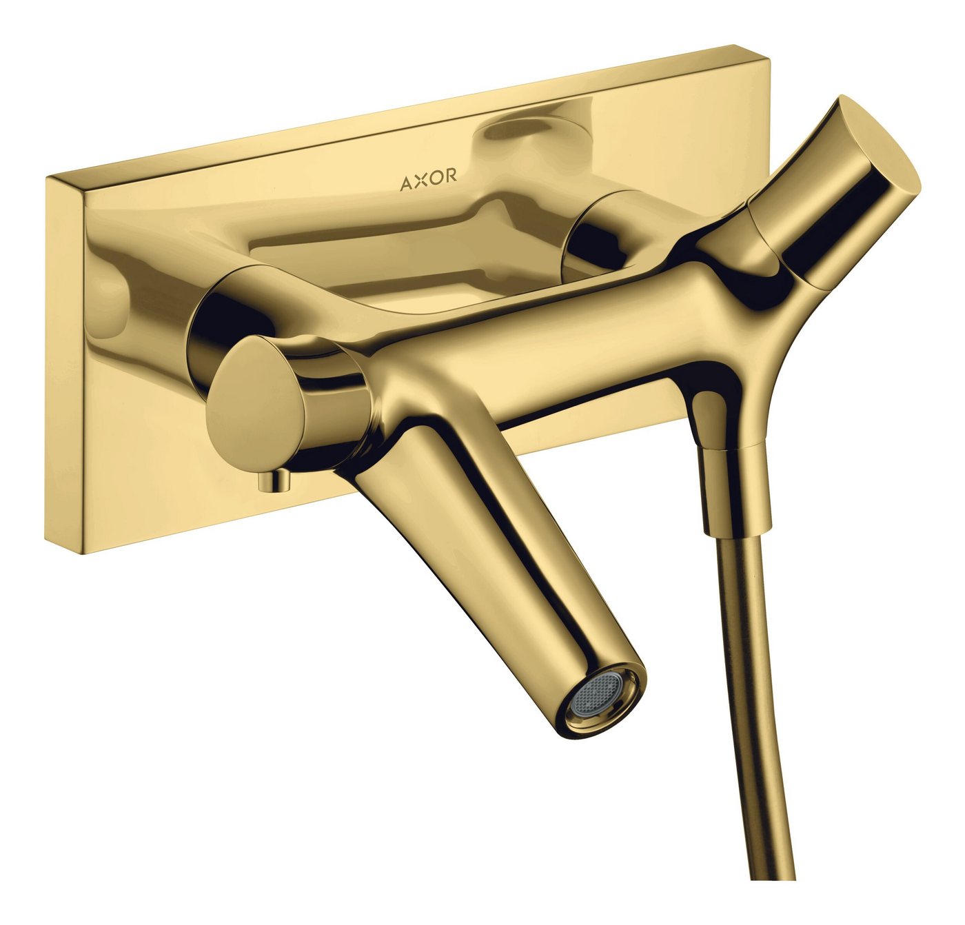 hansgrohe Wannenthermostat Axor Starck Organic Aufputz - Polished Gold Optic hansgrohe Wannenthermostat Axor Starck Organic Aufputz - Polished Gold Optic von hansgrohe