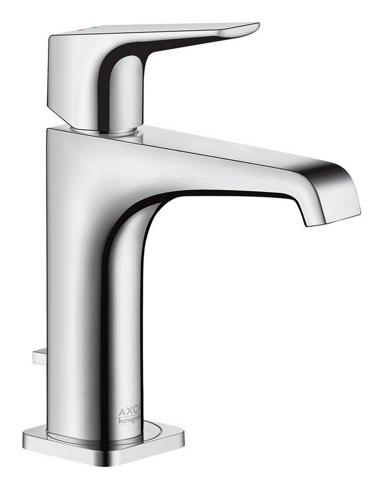 hansgrohe Waschtischarmatur Axor Citterio E 130 Einhebel mit Hebelgriff mit Zugstangen-Ablaufgarnitur - Chrom von hansgrohe