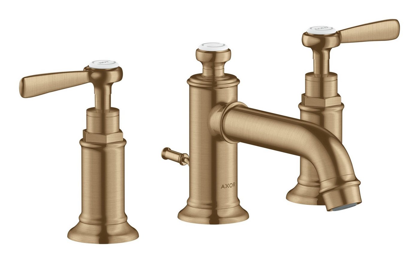 hansgrohe Waschtischarmatur Axor Montreux 30 3-Loch Hebelgriff mit Zugstangen-Ablaufgarnitur hansgrohe Waschtischarmatur Axor Montreux 30 3-Loch Hebelgriff mit Zugstangen-Ablaufgarnitur von hansgrohe