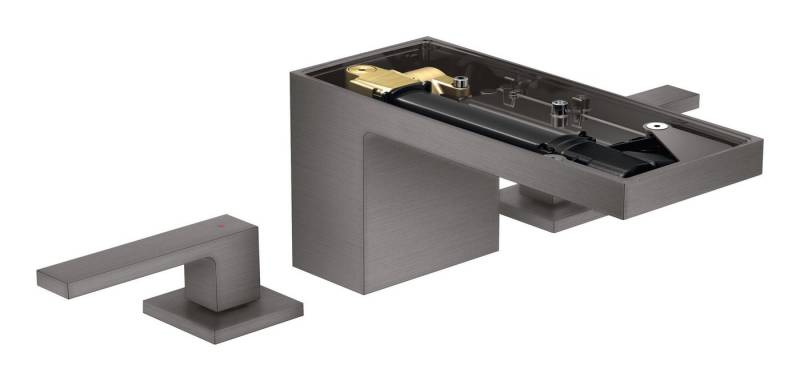 hansgrohe Waschtischarmatur Axor MyEdition 70 3-Loch ohne Platte mit Push-Open Ablaufgarnitur von hansgrohe