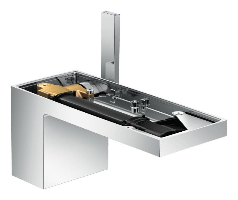 hansgrohe Waschtischarmatur Axor MyEdition 70 Waschtischmischer ohne Platte mit Push-Open Ablaufgarnitur von hansgrohe