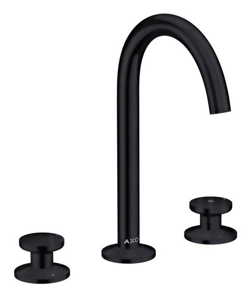 hansgrohe Waschtischarmatur Axor One 3-Loch Select 170 mit Push-Open Ablaufgarnitur von hansgrohe