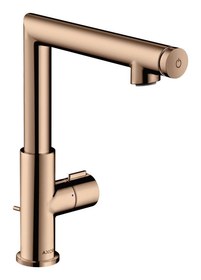 hansgrohe Waschtischarmatur Axor Uno Select 220 mit Zerogriff mit Zugstangen-Ablaufgarnitur von hansgrohe