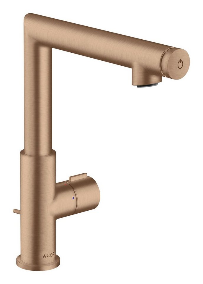 hansgrohe Waschtischarmatur Axor Uno Select 220 mit Zerogriff mit Zugstangen-Ablaufgarnitur von hansgrohe