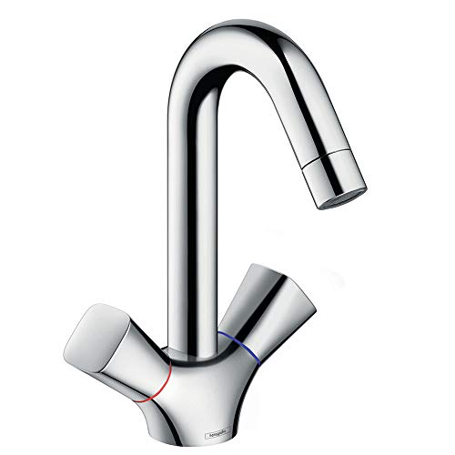 hansgrohe Wasserhahn Logis 2-Griff Waschtischarmatur, Auslauf-Höhe 220mm, ohne Ablaufgarnitur, mit abgerundeten Griffen, Chrom, abgerundete Griffe hansgrohe Wasserhahn Logis 2-Griff Waschtischarmatur, Auslauf-Höhe 220mm, ohne Ablaufgarnitur, mit abgerundeten Griffen, Chrom, abgerundete Griffe von hansgrohe