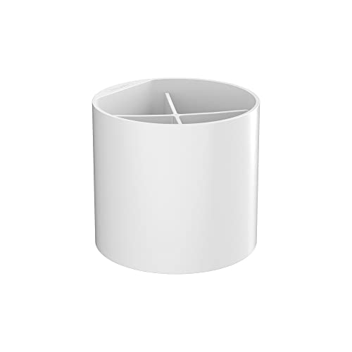 hansgrohe WallStoris - Zahnputzbecher, Zahnbürstenhalter ohne bohren, Badezimmer Zubehör, Bad Accessoires, Mattweiß, 27921700 von hansgrohe